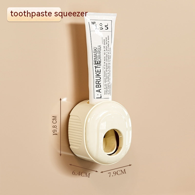 Suporte para escova de dentes de parede com prateleira antifuro para banheiro