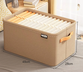 Cesto de armazenamento de tecido espesso para caixa de armazenamento de roupas