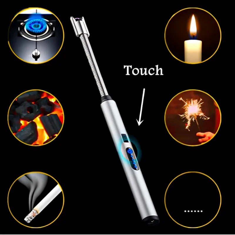 Acendedor de Plasma Ecológico para Fogão Velas Camping Usb Luxo