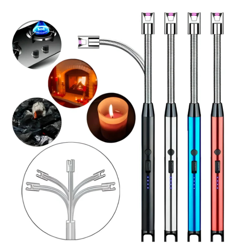 Acendedor de Plasma Ecológico para Fogão Velas Camping Usb Luxo