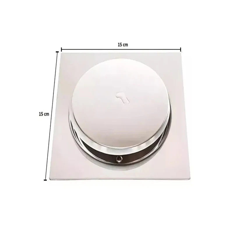Ralo Inteligente Click para Banheiro 15x15 Cromado Inox